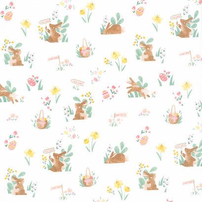 Easter Egg Hunt - Easter Main White Yardage