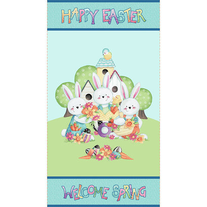 Easter Fun - Happy Easter Aqua Panel