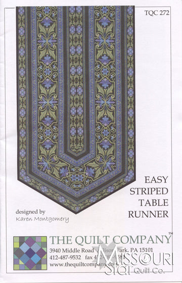 Easy Striped Table Runner Pattern