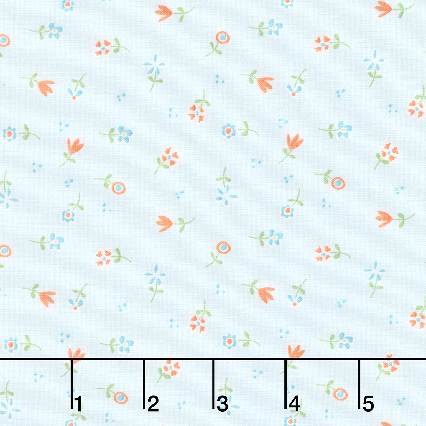 Spring's in Town - Flower Toss Powder Yardage Primary Image