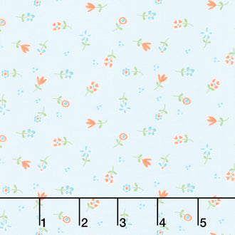 Spring's in Town - Flower Toss Powder Yardage