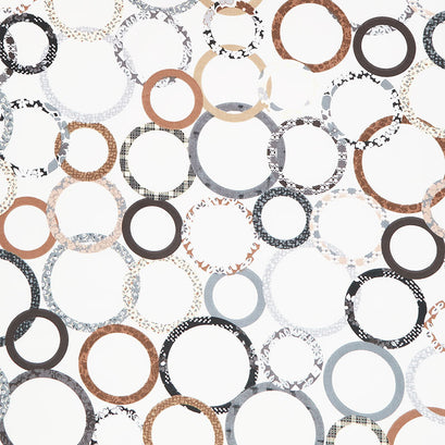 Patchwork Rings Natural - 108" Wide Backing