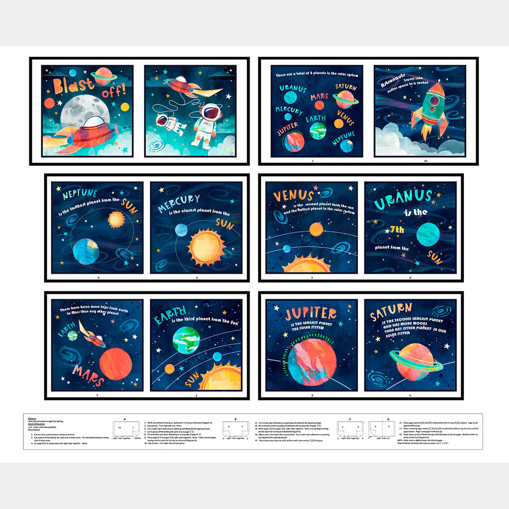 Blast Off! (Blank) - Planets Book Navy Panel Primary Image