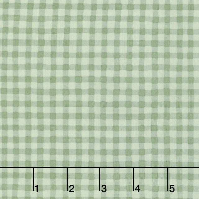 Blessed By Nature - Gingham Green Yardage Primary Image