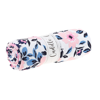 Cuddle® Digital Print - Summer Floral Navy 2 Yard Cut