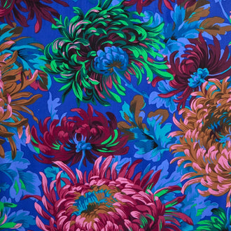 Kaffe Fassett Collective - Peacock Passion Shaggy Cobalt Yardage