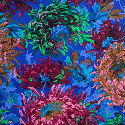 Kaffe Fassett Collective - Peacock Passion Shaggy Cobalt Yardage