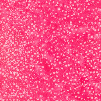 Tropical Oasis Batiks - Berries Pink Geranium Yardage