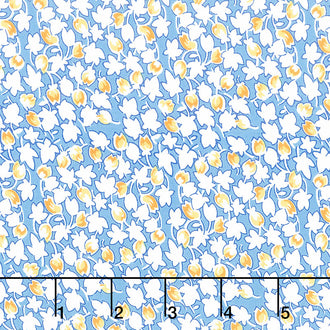Wild Flour - Best Buds Blue Yardage