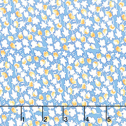 Wild Flour - Best Buds Blue Yardage