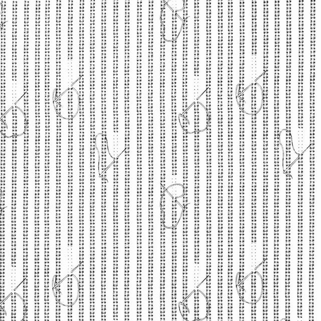 Sew Journal - Stitches White Yardage Primary Image