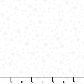 On the Bright Side - Raining Flowers Sugar White Yardage