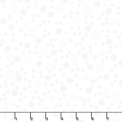On the Bright Side - Raining Flowers Sugar White Yardage