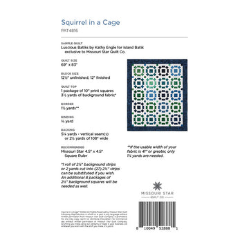 Digital Download - Squirrel in a Cage Quilt Pattern by Missouri Star Alternative View #1