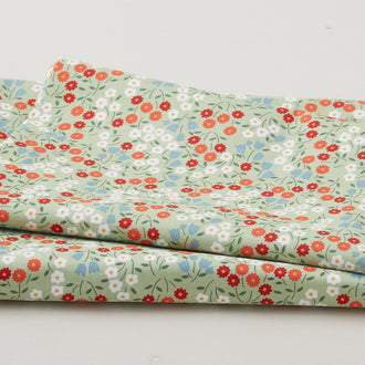 Forget-Me-Not - Ditsy Floral Leaf 2 Yard Cut