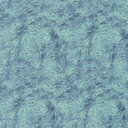 Garden Gate Roosters - Feather Texture Teal Yardage