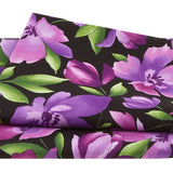 Catalina Ultra Violet Favorites - Large Floral Black & Purple 2 Yard Cut Primary Image