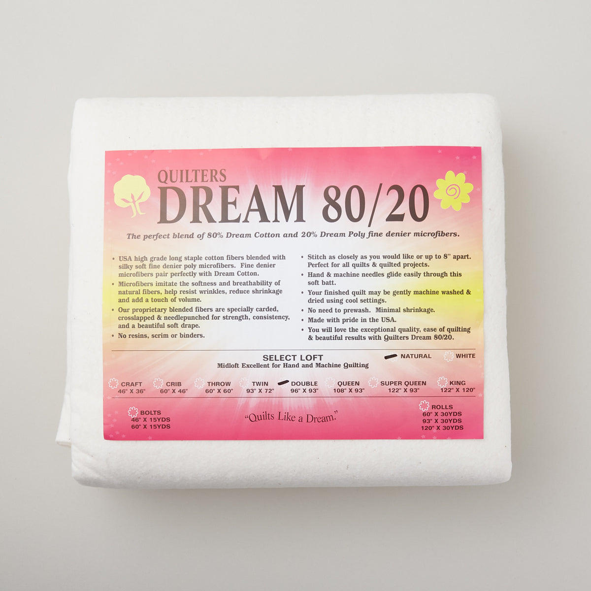 Produktbild von Quilter's Dream Batting- Poly Select- Mid Loft- Double