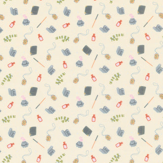 Wizarding World - Slytherin Icons Gray Yardage