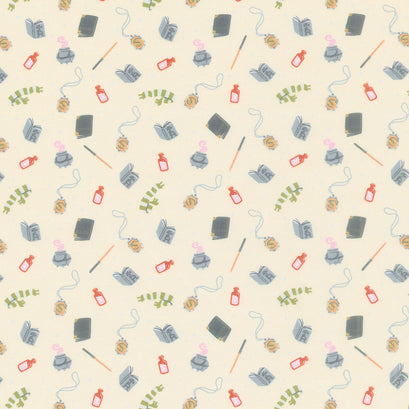 Wizarding World - Slytherin Icons Gray Yardage