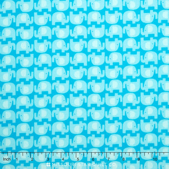 The Wild Bunch Flannel - Park Elephants Yardage