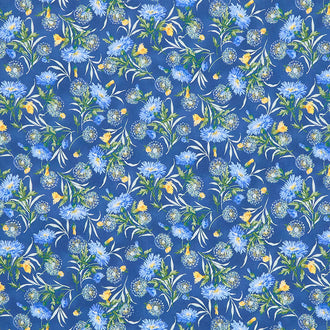 Summer Breeze 2023 - Flower Patch Navy Yardage