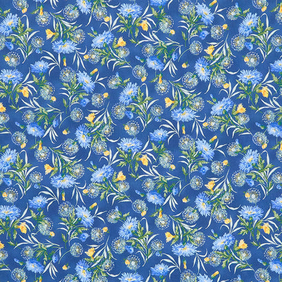 Summer Breeze 2023 - Flower Patch Navy Yardage