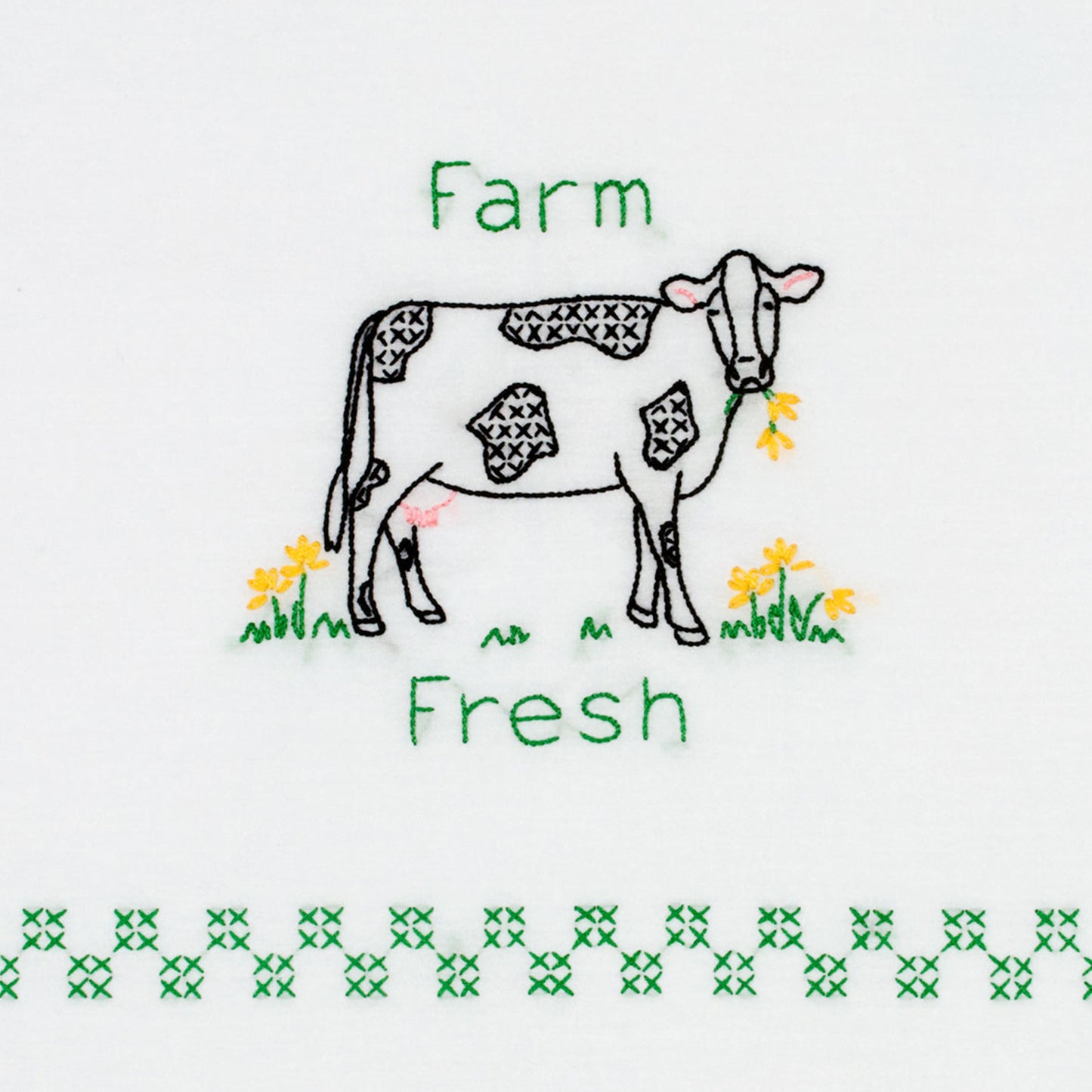 Farm Fresh Embroidery Hand Towel Set Alternative View #1