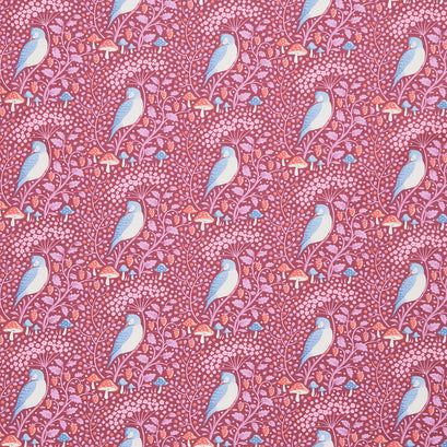 Hibernation - Sleepybird Mulberry Yardage