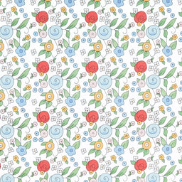 All My Heart - Bouquet Toss White Yardage Primary Image