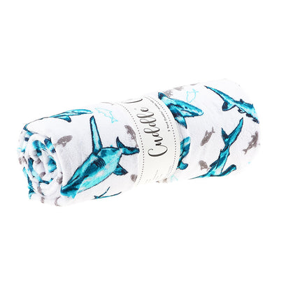 Cuddle® Digital Prints - Fintastic Teal 2 Yard Cut