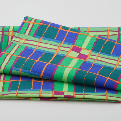 Kaffe Fassett - August 2022 Checkmate Green 2 Yard Cut