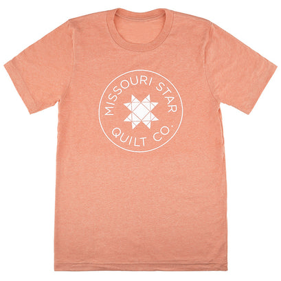 Missouri Star Circle Logo T-shirt - Heather Sunset 3XL