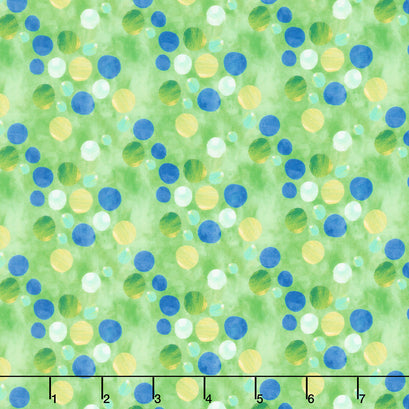 ABC's Of Color - Dots Green Yardage