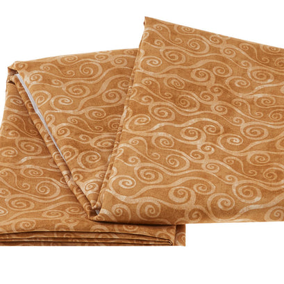 Wilmington Essentials - Swirly Scroll Light Brown 3-ish Yard Cut