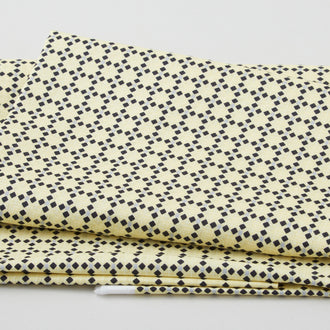 Folk Garden - Square Geometric Yellow 2 Yard Cut