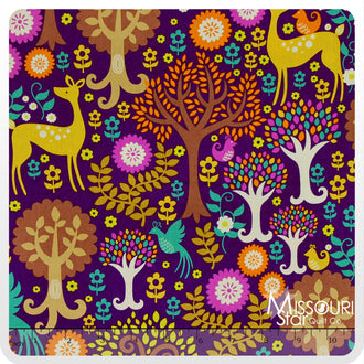 Norwegian Woods Too - Fantasy Forest Purple Yardage