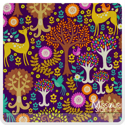 Norwegian Woods Too - Fantasy Forest Purple Yardage