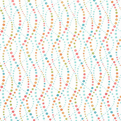 Flower Power - Lazy Daisy Cloud Yardage