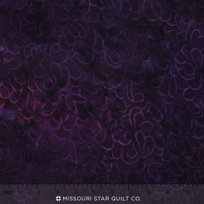 Malam Batiks IV - Water Boxwood Eggplant Yardage