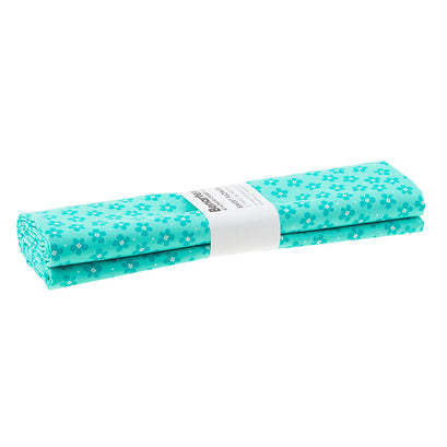 At Home - Sweet Flower Turquoise 2 Yard Cut