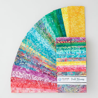 Bold Blooms Batiks Strips