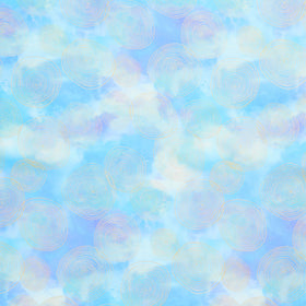 Chromaticity - Rings Sky Metallic Yardage Primary Image