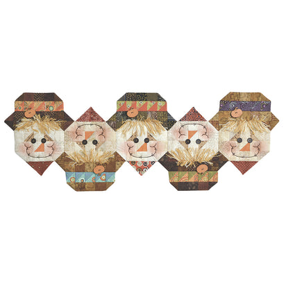 Button Scarecrow Table Runner Pattern Pak Plus