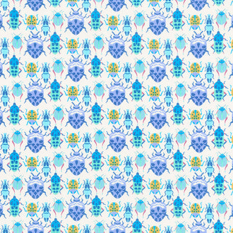 Eden - Bug Race Periwinkle Yardage