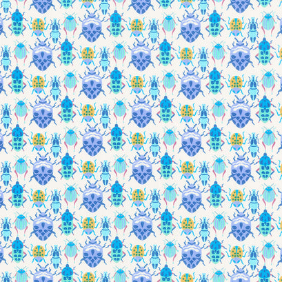 Eden - Bug Race Periwinkle Yardage