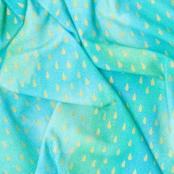Chromaticity - Raindrops Mint Yardage Alternative View #1