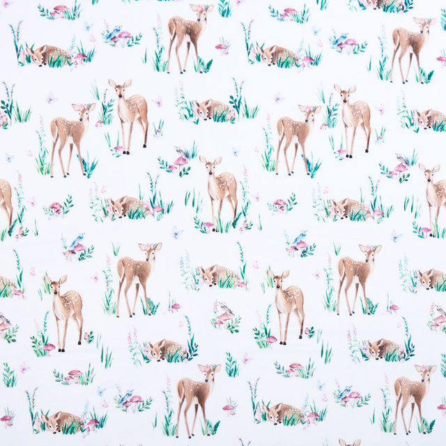 Baby fabric by the Yard ''Animals On A Sunny Meadow