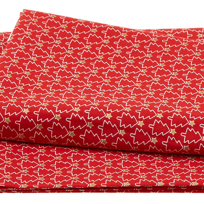 Vintage Holidays - Mini Trees Red 2 Yard Cut