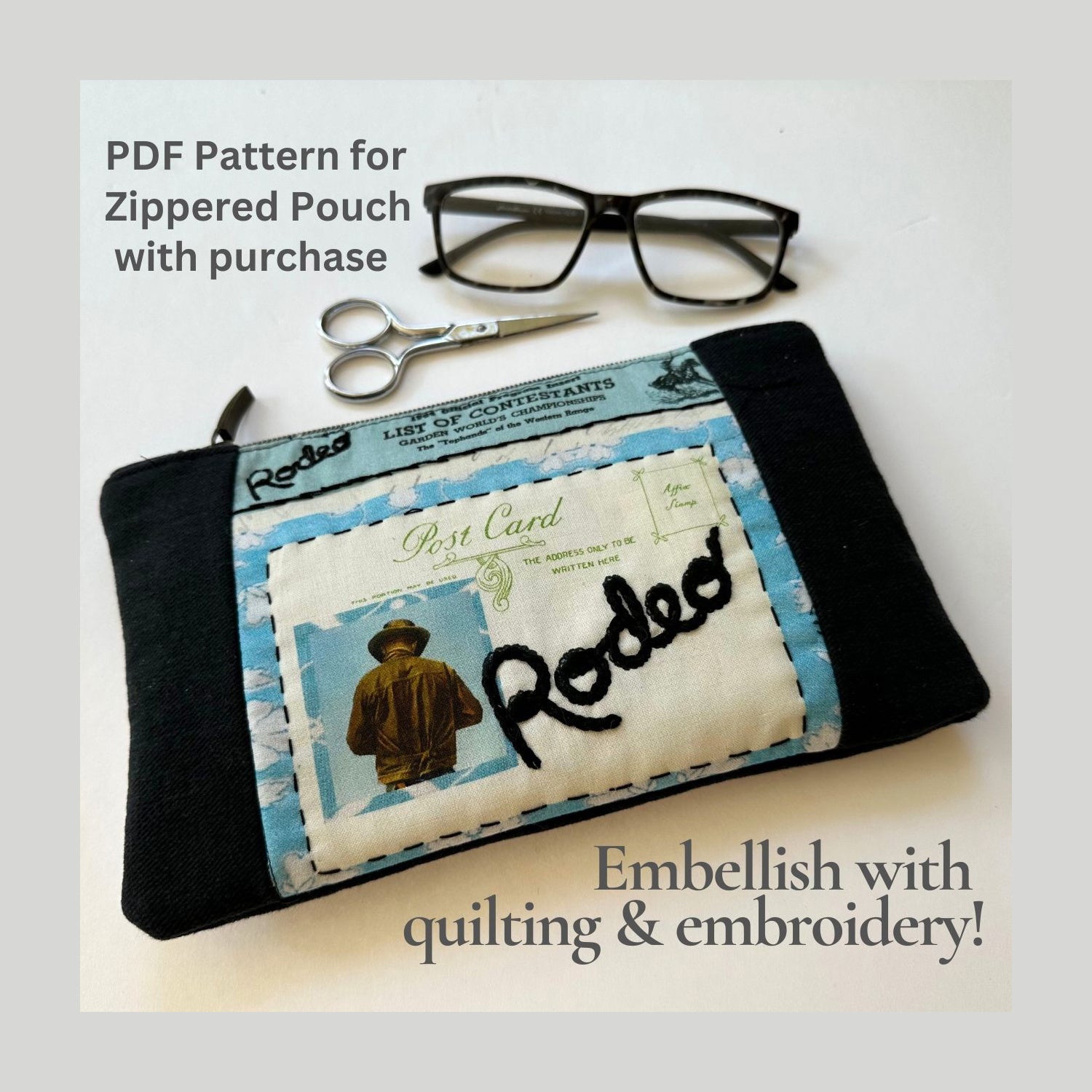 Treasured Threadz™ Western Rodeo Collage Panel